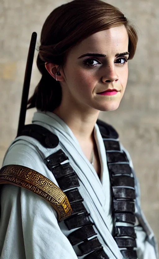 Image similar to emma watson as an ancient samurai