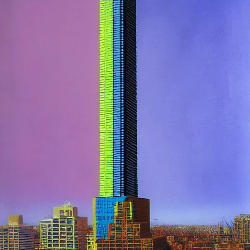 Prompt: skyscrapper by gabriel dawe