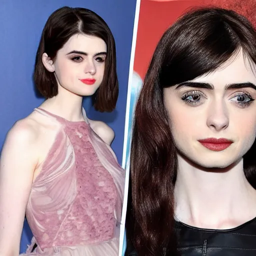 Image similar to a combination of Alexandra Daddario, Maisie Williams, Krysten Ritter, Anne Hathaway and Natalia Dwyer Christina Ricci and Lily Collins