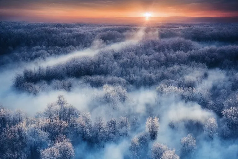 Prompt: new dawn, landscape, beautiful, scenery, photography by alexey kurylev, cinematic