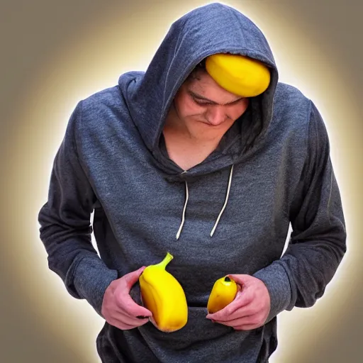 Image similar to a hoodie made from bananas, realistic photo