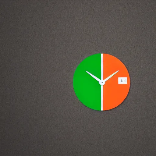 Image similar to new tik tok logo, logo design, color scheme, centered, orange, green, white,