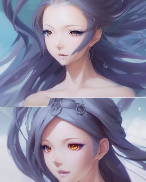 Prompt: character concept art of an anime wind goddess | | cute - fine - face, pretty face, realistic shaded perfect face, fine details by stanley artgerm lau, wlop, rossdraws, james jean, andrei riabovitchev, marc simonetti, and sakimichan, tranding on artstation