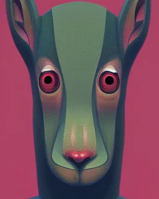 Image similar to portrait of cartoon dik dik, intricate abstract. intricate artwork. by Tooth Wu, wlop, beeple, dan mumford. mulholland drive by david lynch, dune by david lynch, octane render, trending on artstation, greg rutkowski very coherent symmetrical artwork. cinematic, hyper realism, high detail, octane render, 8k, iridescent accents