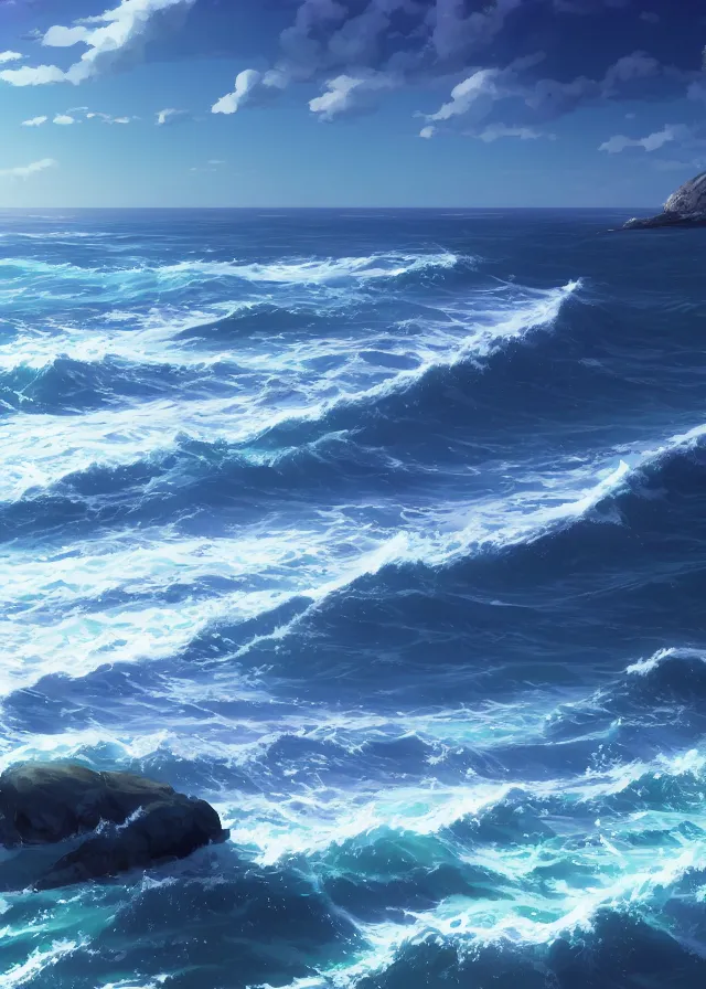 Image similar to sea shore, makoto shinkai