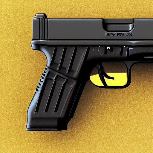 Image similar to Xi Jinping holding Glock-18 in his right hand, 3D Render