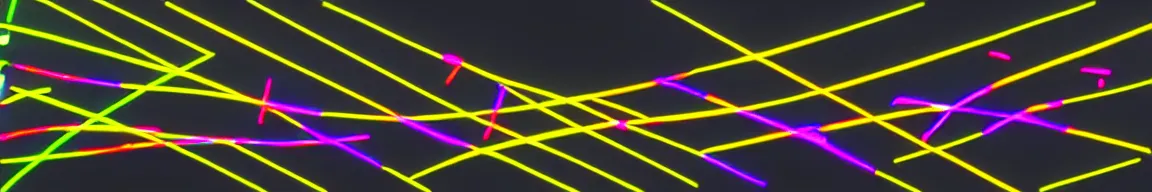 Prompt: abstract art representing data, glowing neon fourier on a dark background