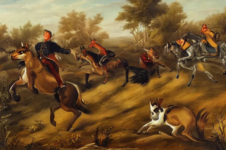 Image similar to fox hunt by randolph