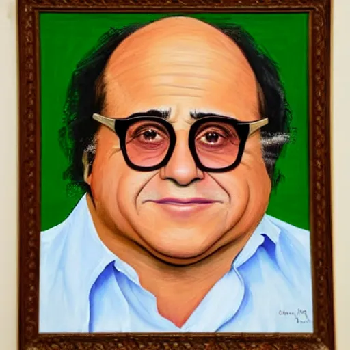 Prompt: danny devito painted in the style of the mona lisa, highly detailed face, 8 k