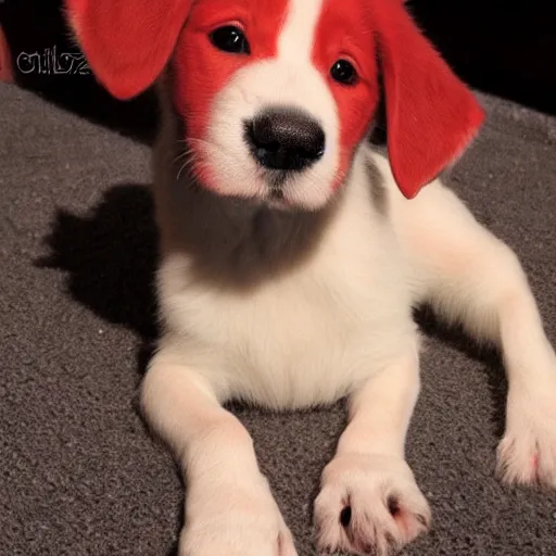 Image similar to adorable crimson puppy