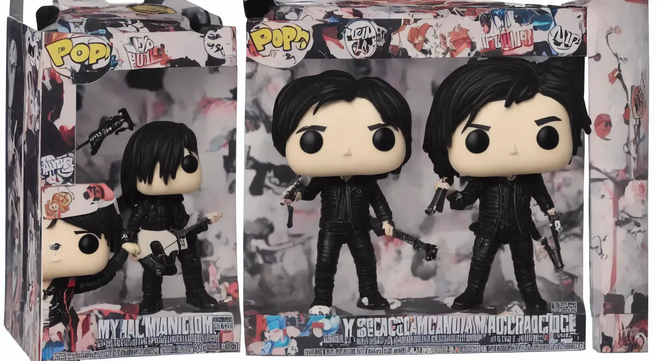 Prompt: my chemical romance funko pop, realistic, detailed, 4 k