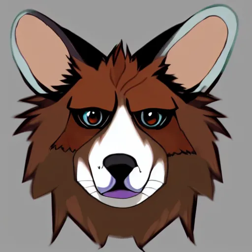 Prompt: a fursona headshot, trending on furaffinity, furry art