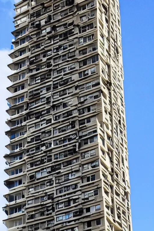 Prompt: “ flammable building cladding on a highrise tower residential building, sydney ”