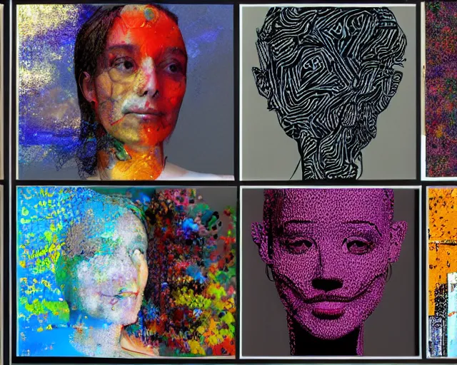 Prompt: an ai artist pushing boundaries, by claire silver