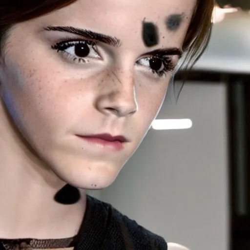 Prompt: emma watson as a murder robot