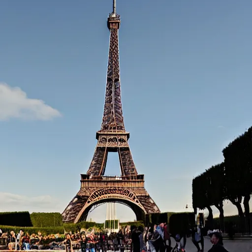 Image similar to spaceship eiffel tower