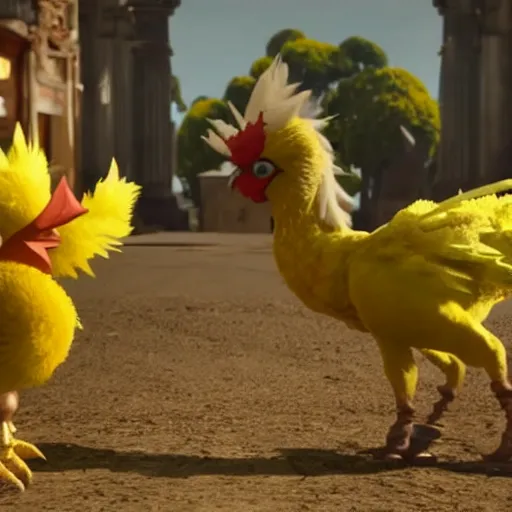 Chocobo Final Fanstasy Film Footage Stable Diffusion Openart
