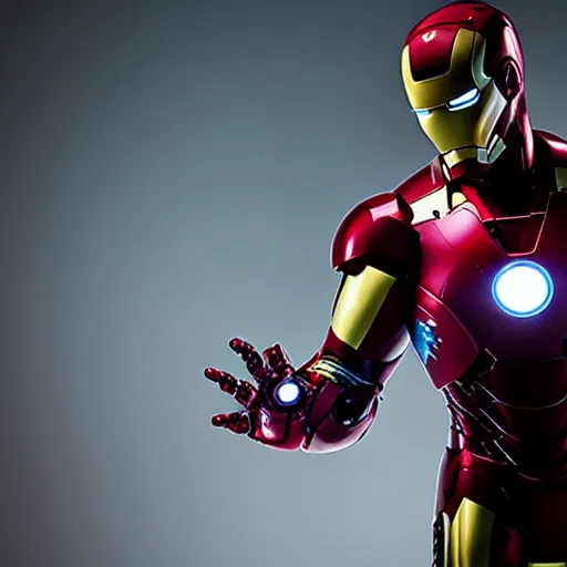 Prompt: rianu keves as iron man