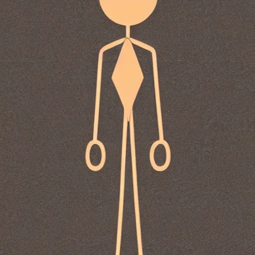 Image similar to a realistic stickman