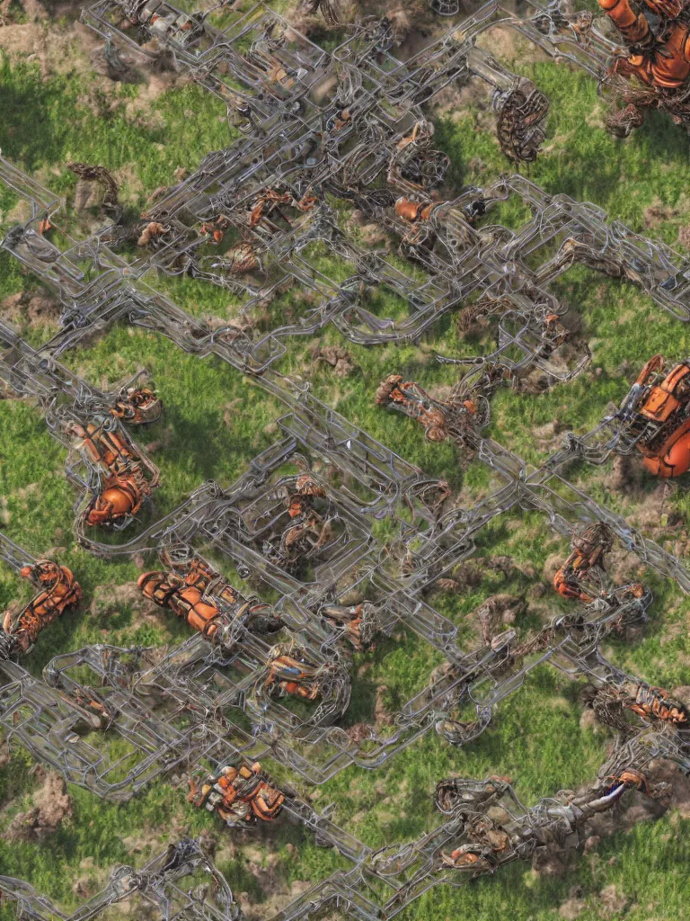 Image similar to photo realistic factorio biter by disney concept artists, blunt borders, rule of thirds