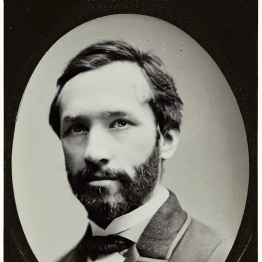 Prompt: a photograph of tim allen taken in 1 8 6 5