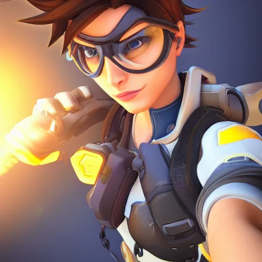 Image similar to tracer from overwatch smartphone photo