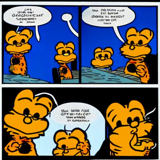 Image similar to garfield comic strip by jim davis