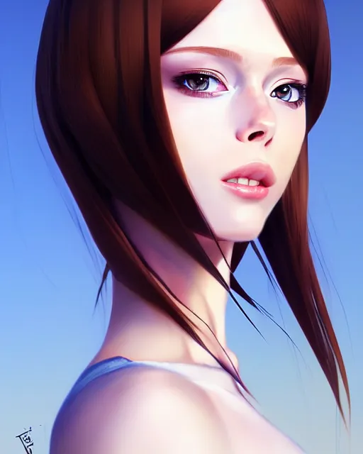 Prompt: portrait of Coco Rocha as Anime girl cute-fine-face, full body! pretty face, realistic shaded Perfect face, fine details. Anime. realistic shaded lighting by Ilya Kuvshinov Giuseppe Dangelico Pino and Michael Garmash and Rob Rey