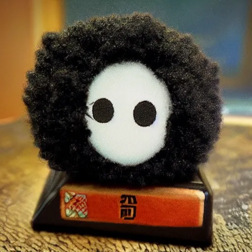 Image similar to soot sprite in the style of studio ghibli