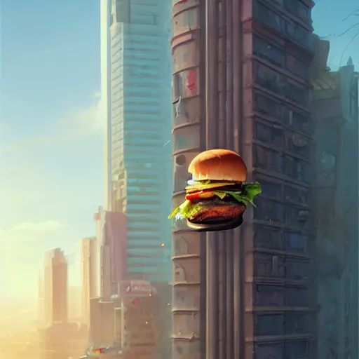 Prompt: a hamster eating a hamburger on a tall building,Character design by charlie bowater, ross tran, artgerm, and makoto shinkai, detailed, inked, western comic book art, 2021 award winning painting,digital art,ultra realistic,ultra detailed,art by greg rutkowski,photorealistic,hyperdetailed,detailed face