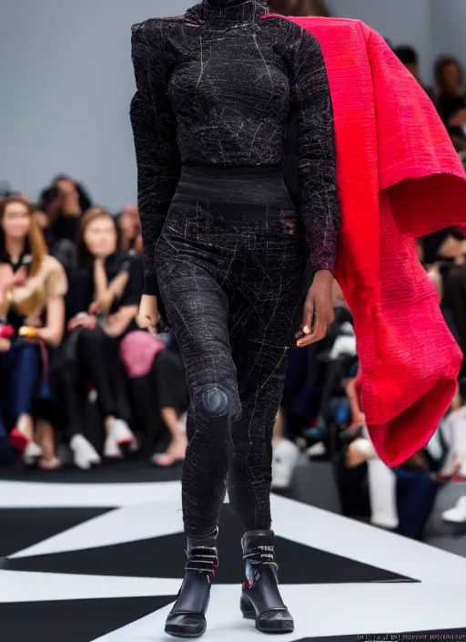 Image similar to hyperrealistic and heavy detailed Balenciaga runway show of marvel avengers , Leica SL2 50mm, vivid color, high quality, high textured, real life