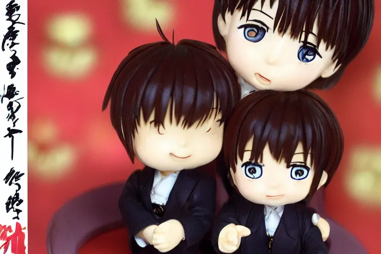 Image similar to sougo okita, short brown hair, kewpie, yagami