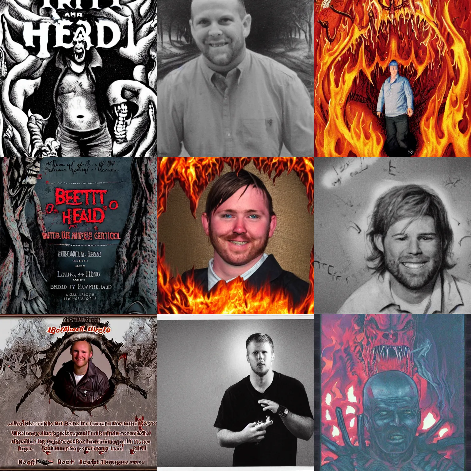 Prompt: brett hibbard in hell