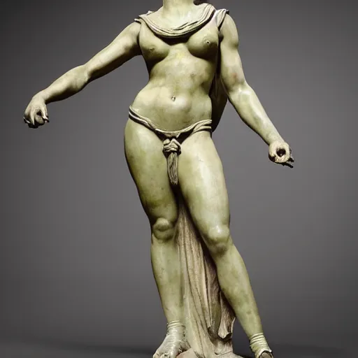 Prompt: ancient roman statue of nicki minaj, hyper real, futuristic