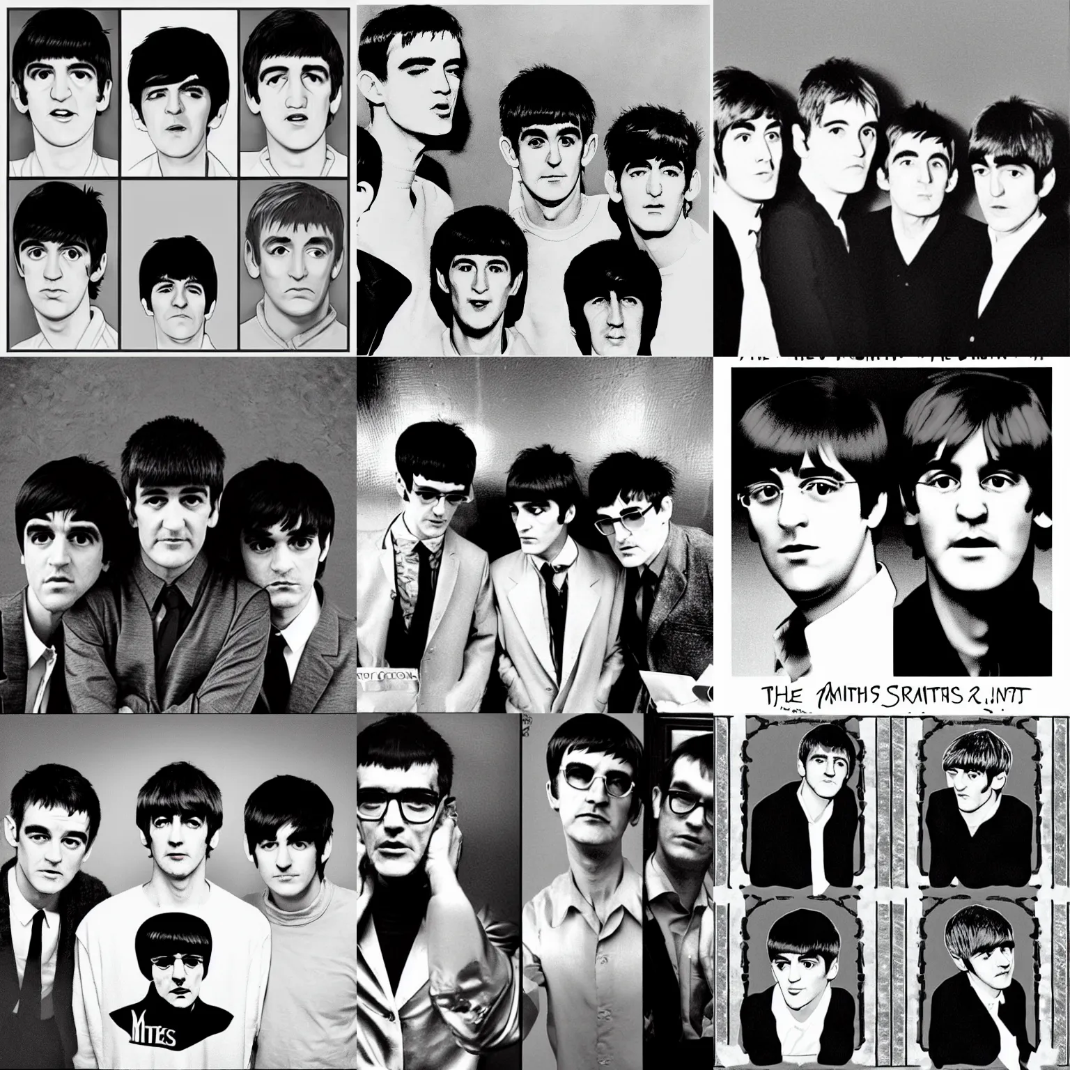 Prompt: The Smiths as The Beatles
