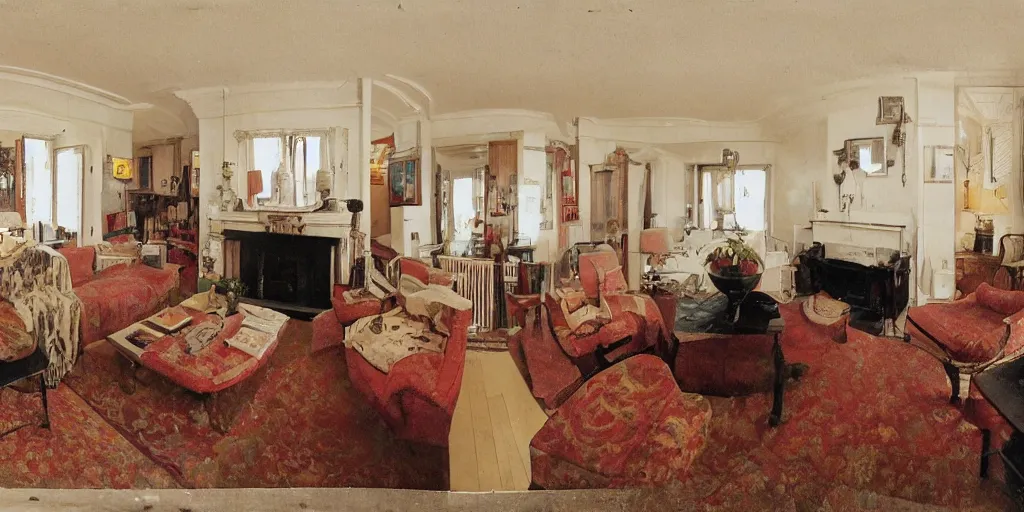 Image similar to stereoscopic image of a livingroom