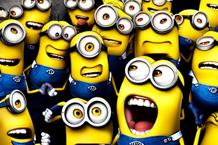 Image similar to Nicolas cage minions high resolution still film