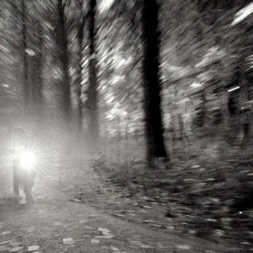 Image similar to hector salamanca Caught speeding past a trail cam, midnight, slow shutter speed