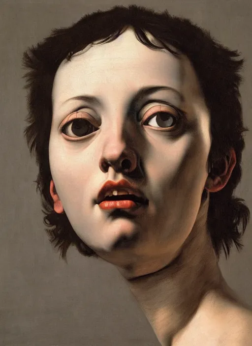 Prompt: artificial consciousness, detailed, hyperrealism, by Caravaggio,