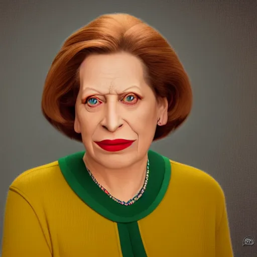 Image similar to stunning award winning hyperrealistic hdr 8 k highly detailed portrait photo of edna krabappel as a real human