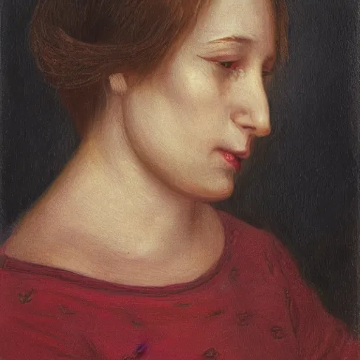 Prompt: portrait of female with piglet nose