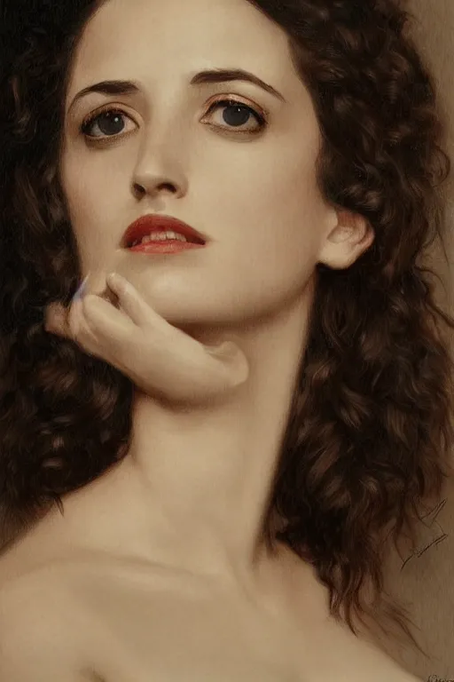 Prompt: portrait en buste Eva Green, traditional corsican, intricate, highly detailed, artstation, illustration, jurgens, rutkowski, bouguereau