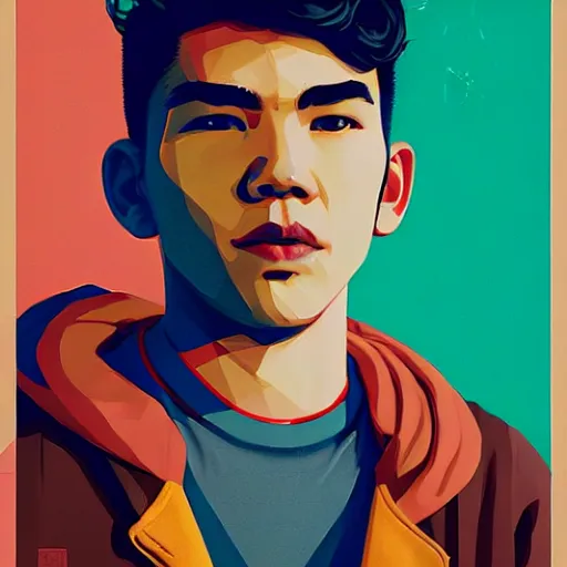 Prompt: Habs Nick Suzuki profile picture by Sachin Teng, asymmetrical, cigarette, Organic Painting , Matte Painting, geometric shapes, hard edges, graffiti, street art:2, by Sachin Teng:4