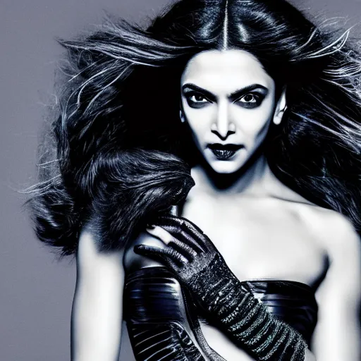 Prompt: Portrait of Deepika Padukone as Catwoman in style of Tom Ford, UHD 8K