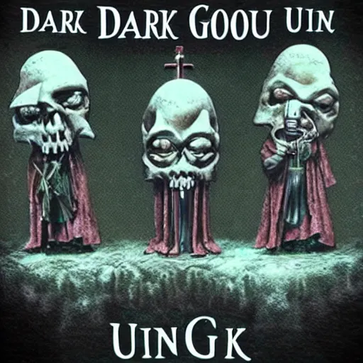Prompt: dark cult of ancient unnamed dark god