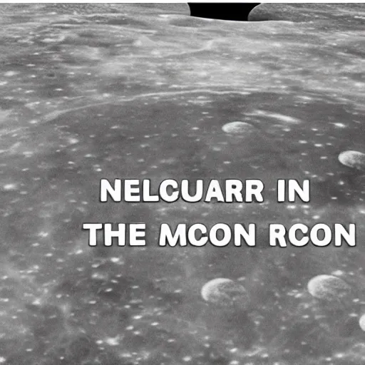 Image similar to nuclear war on the Moon