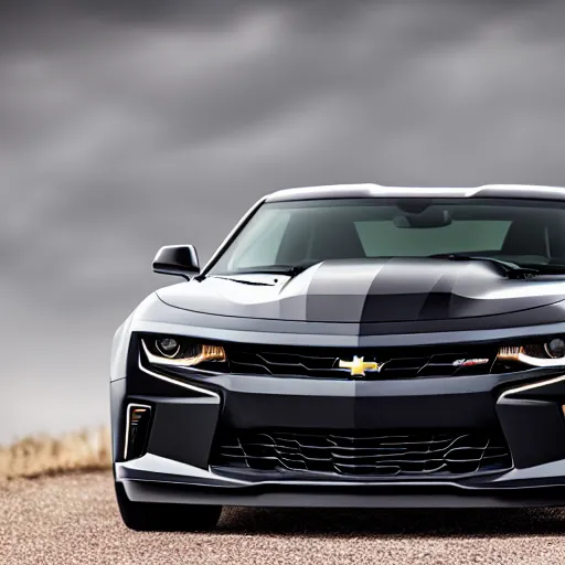 Image similar to Black Chevrolet Camaro LT, Ashpalt 9, Professional Photography, Promotional Photo, 4K