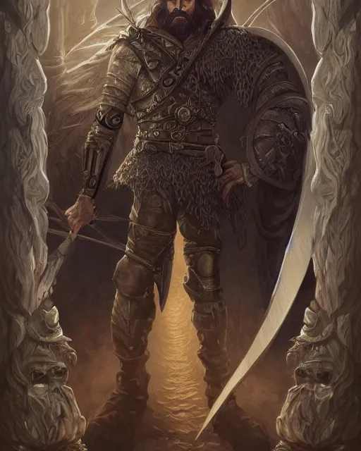 Prompt: digital painting of hernan cortes as a dark elven warrior by filipe pagliuso and justin gerard, symmetric, fantasy, detailed, intricate, portrait, sharp focus, tarot card, studio ghibli color scheme, handsome, concept art, alluring