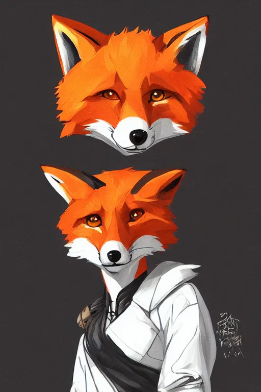 Image similar to a fox fursona, trending on artstation, by kawacy, furry art, digital art, cyberpunk, high quality, backlighting