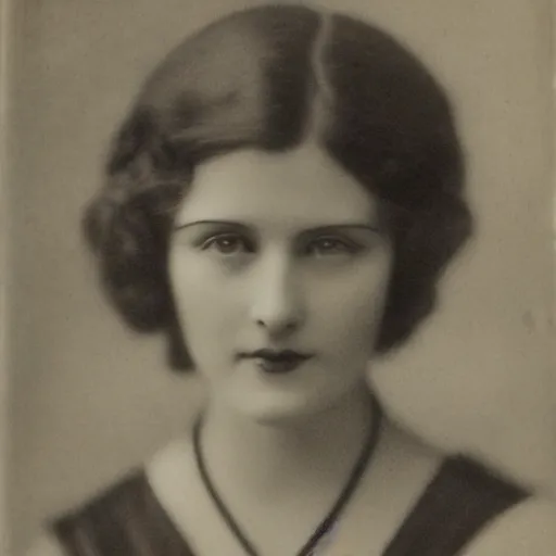 Prompt: headshot edwardian photograph of woman extremely gorgeous, classically beautiful, 1 9 2 0 s, realistic face, 1 8 9 0 s, 1 9 0 0 s, very grainy, slightly blurry, victorian